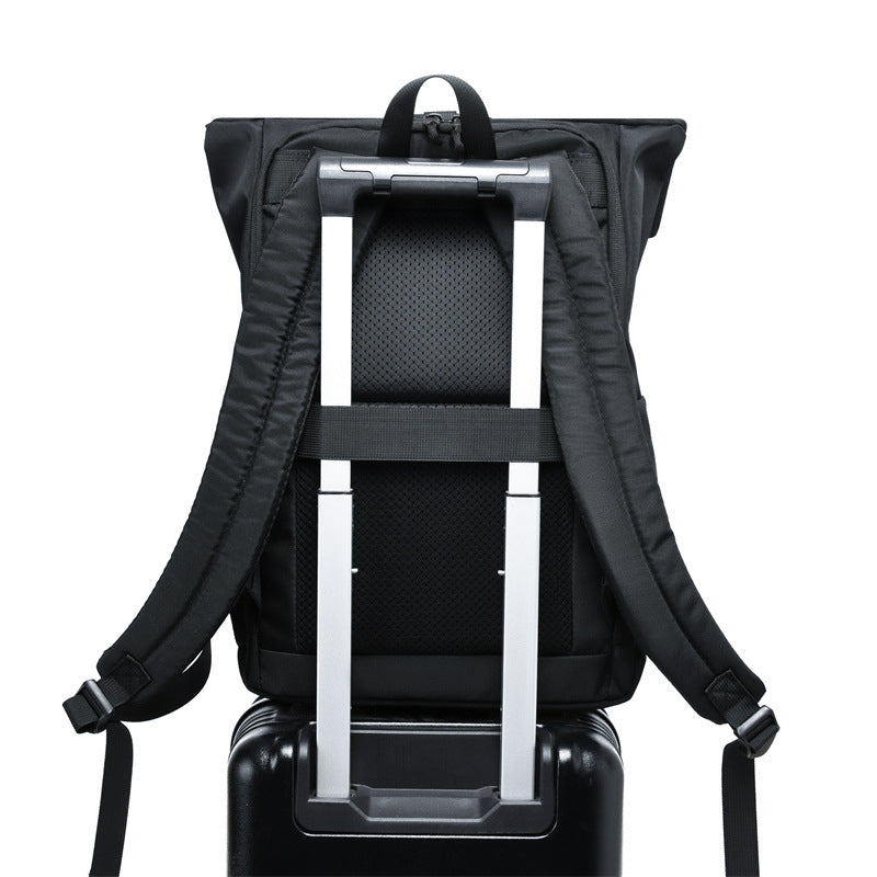 Versatile Roll-Top Laptop Backpack Bowlift