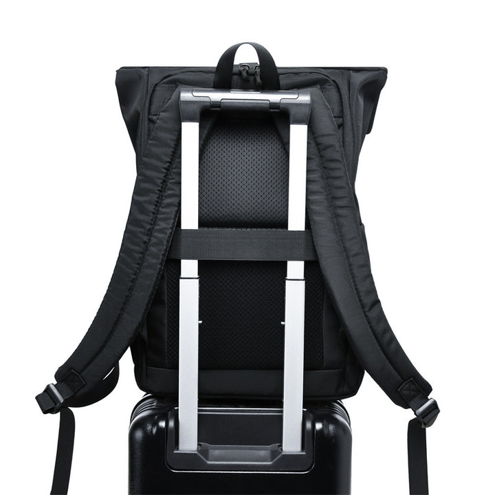 Versatile Roll-Top Laptop Backpack Bowlift