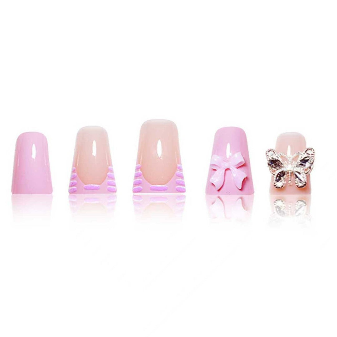 Decorative Butterfly-Inspired Nail Enhancements Bowlift