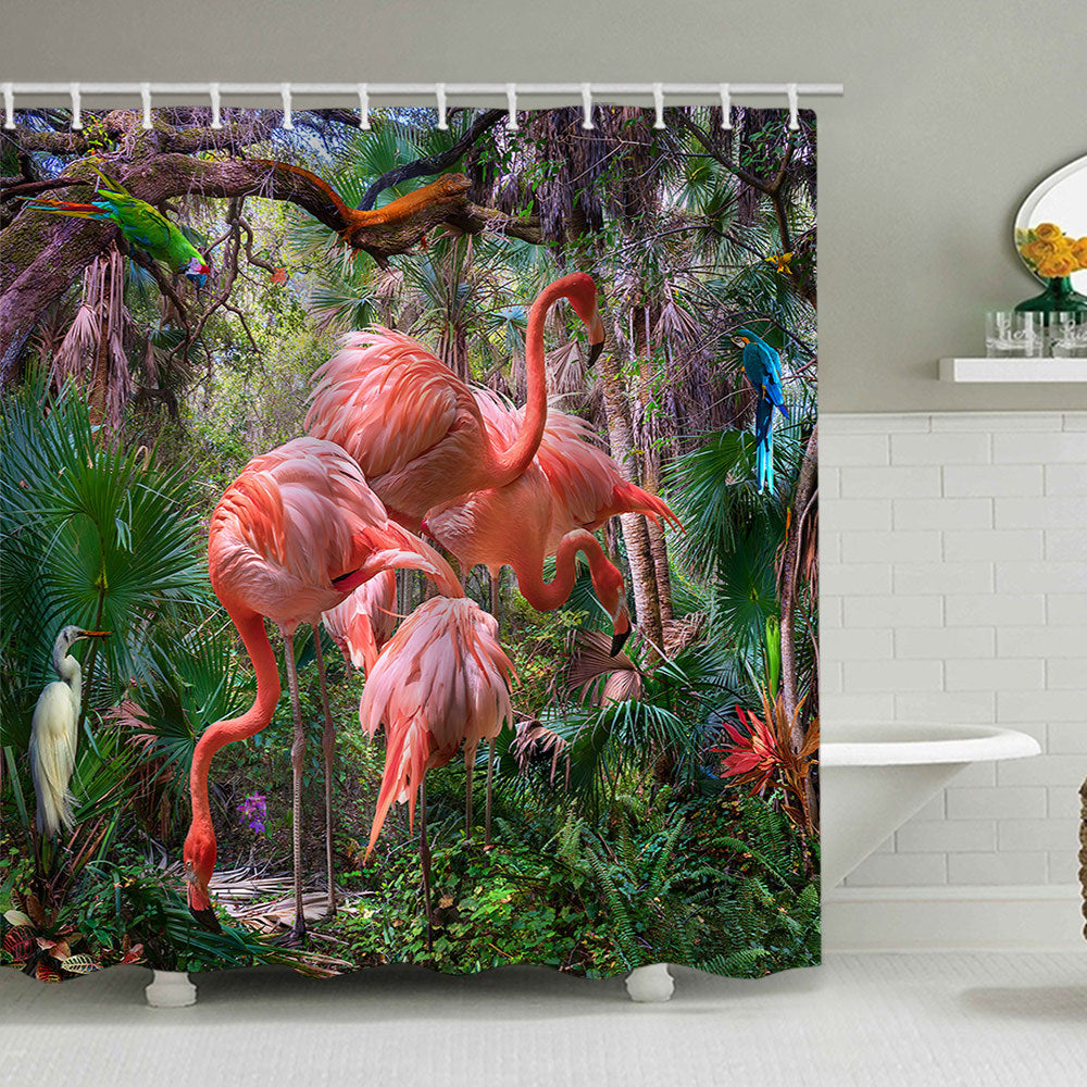 Tropical Paradise Shower Curtain Bowlift
