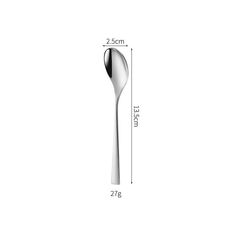 Elegant dessert knife with curved handle Bowlift