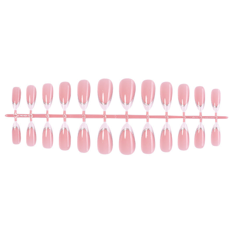 Artificial nail set with elegant glitter accents Bowlift