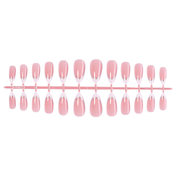 Artificial nail set with elegant glitter accents Bowlift