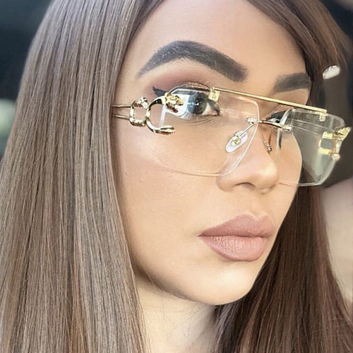 Women's square sunglasses with elegant decorative details Bowlift