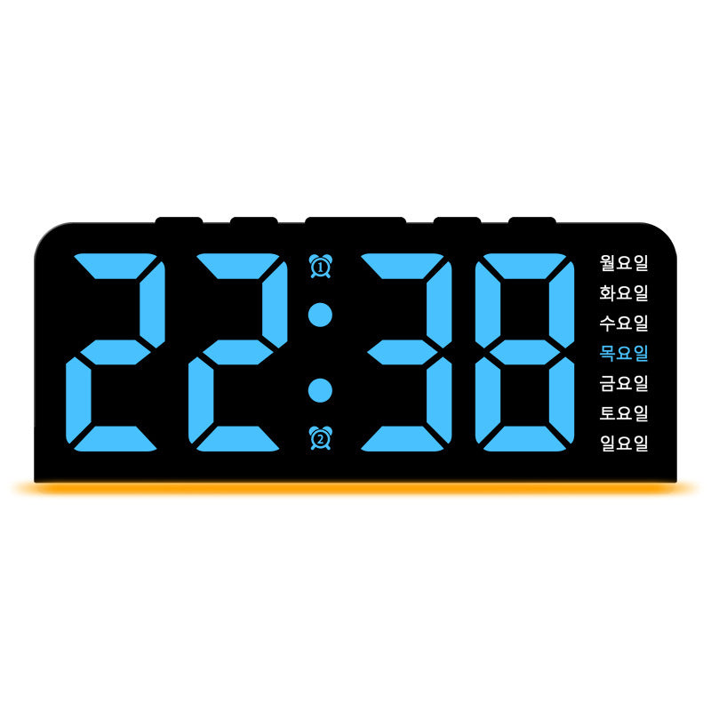 Digital LED alarm clock with color change Bowlift