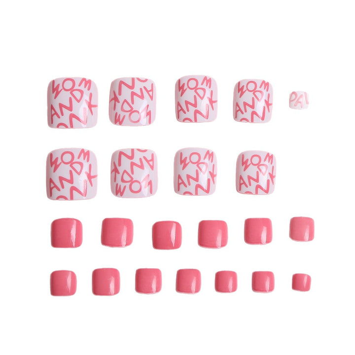 Floral Design Press-On Nail Set Bowlift