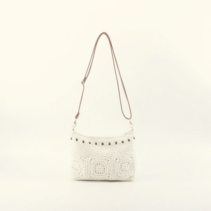 Crochet shoulder bag with stylish accents Bowlift