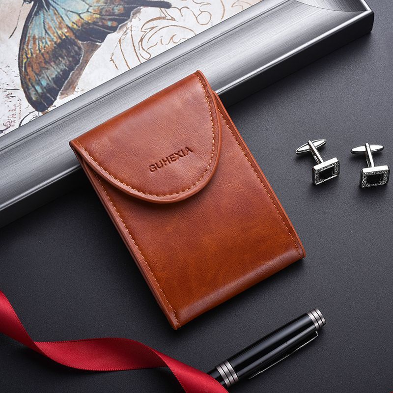 Vintage Leather Card Holder Bowlift