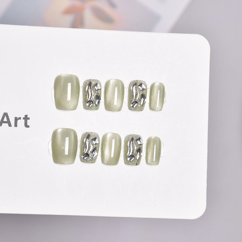 Glittery Decorative Press-On Nail Art Bowlift