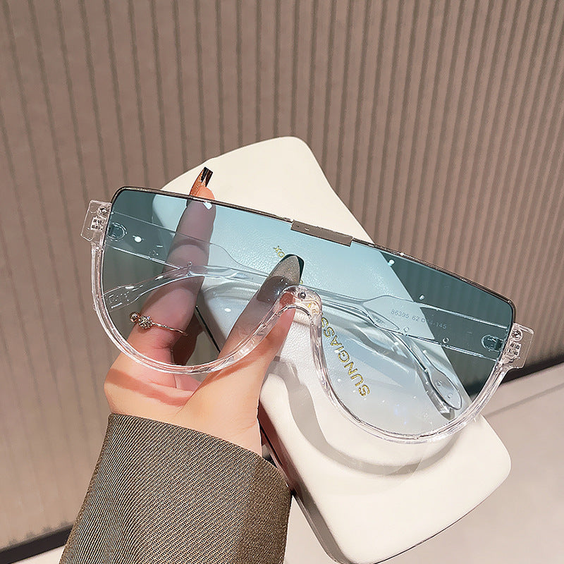 Women's futuristic sports sunglasses with high-gloss frame Bowlift