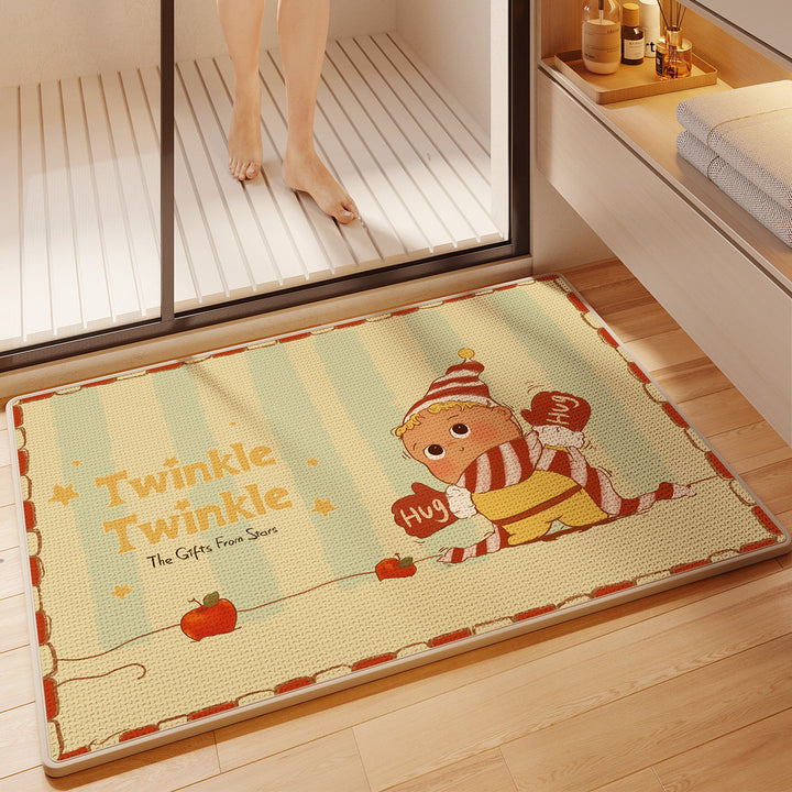 Fun Cartoon Themed Bath Mat Bowlift
