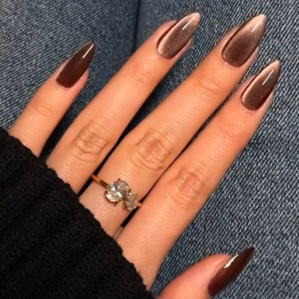 Premium Glimmering Ombre Press-On Nails Bowlift