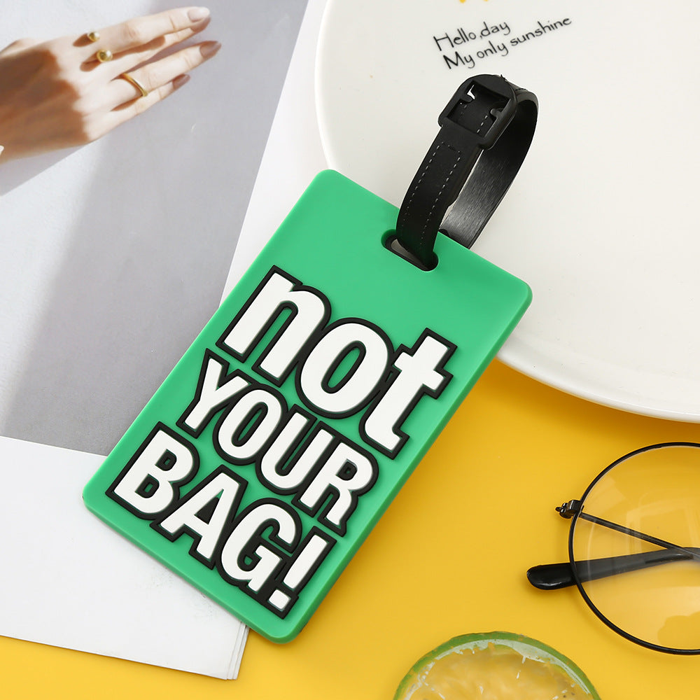 Unisex Luggage Tag with Eye-catching Message Bowlift