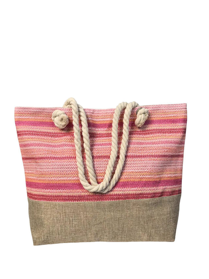 Large beach bag with braided handles Bowlift