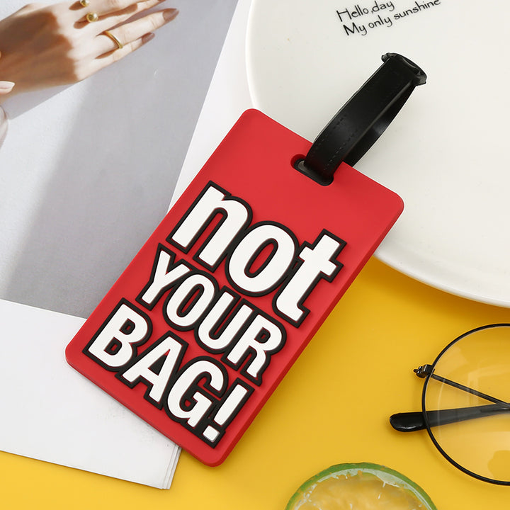 Unisex Luggage Tag with Eye-catching Message Bowlift
