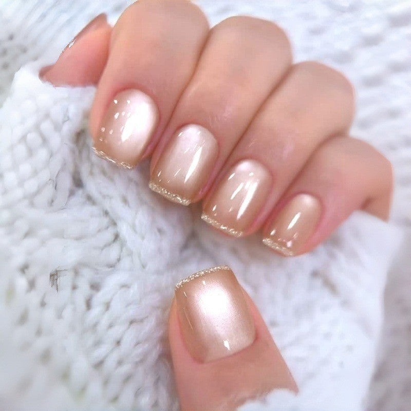 Elegant Glossy Ombre Press-On Nails Bowlift