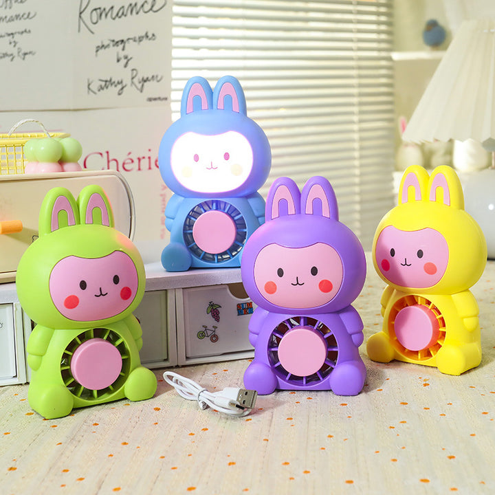 Women's portable USB mini fan in cute rabbit design Bowlift