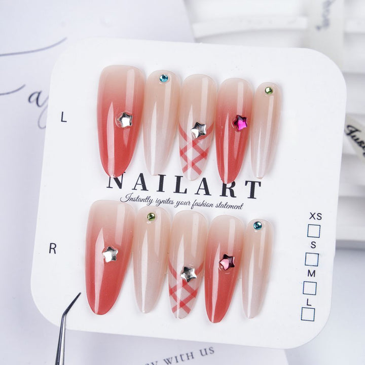 Decorative 3D Butterfly Press-On Nails Bowlift