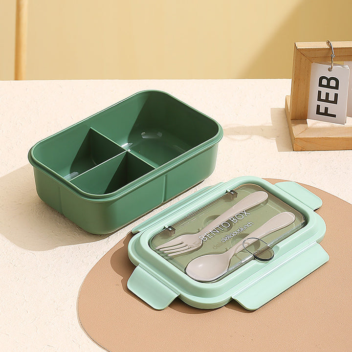 Leakproof Compartmentalized Kids Bento Lunchbox with Removable Round Soup Bowl and Utensil Storage Bowlift