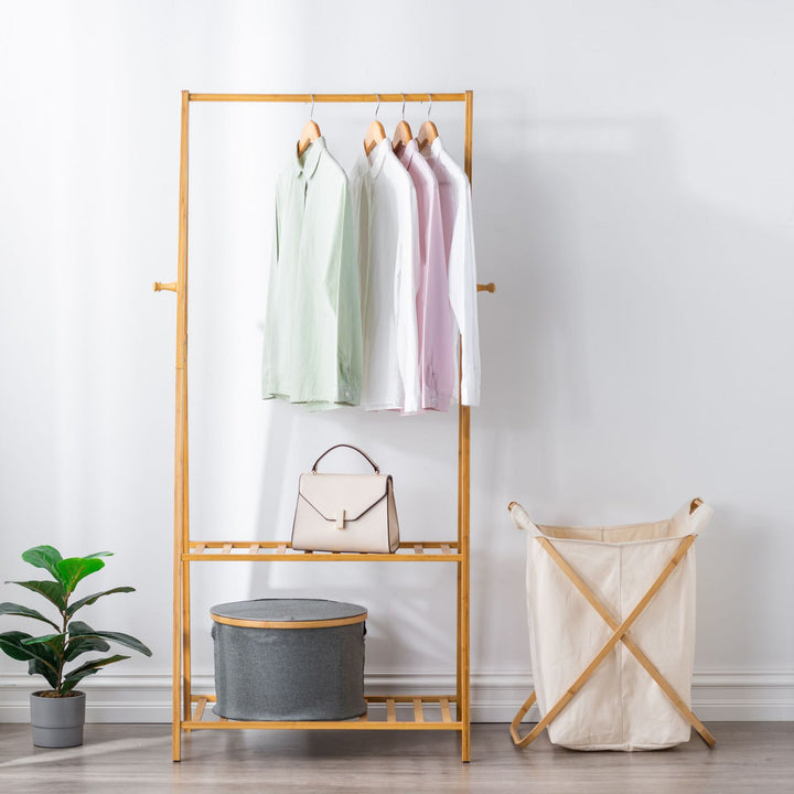 Storage basket with sturdy bamboo lid Bowlift