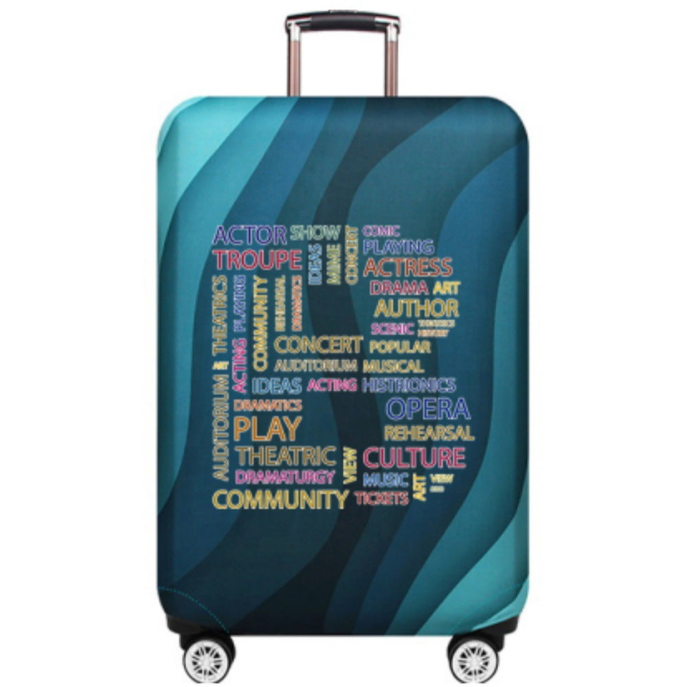 Unisex Hard Shell Suitcase with Creative Cultural Design Bowlift