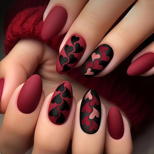 Heart Pattern Nail Art Kit Bowlift
