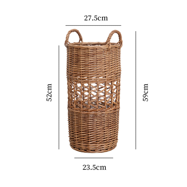 Handcrafted willow basket with cotton lining Bowlift