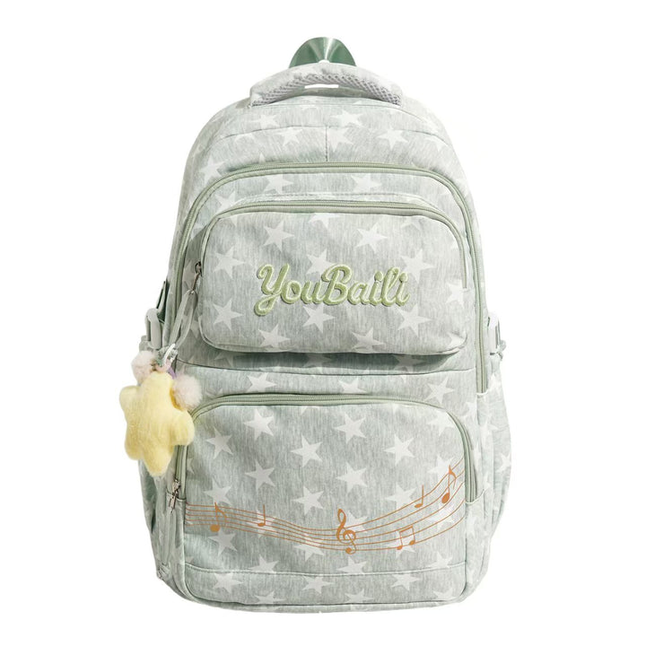 Multi-Functional Star-Embellished Backpack Bowlift