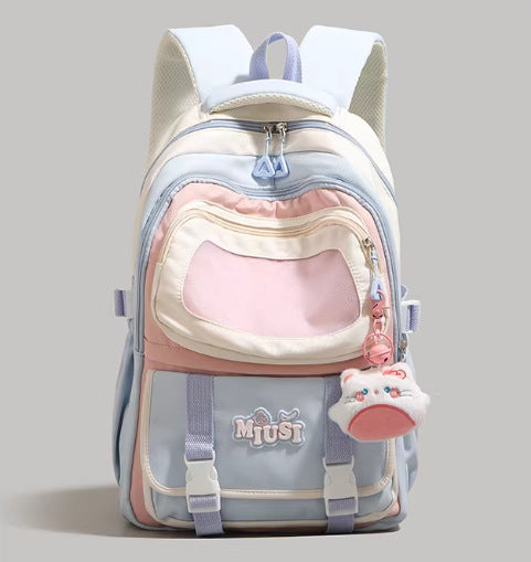 Multi-Functional Clear Pocket School Backpack Bowlift