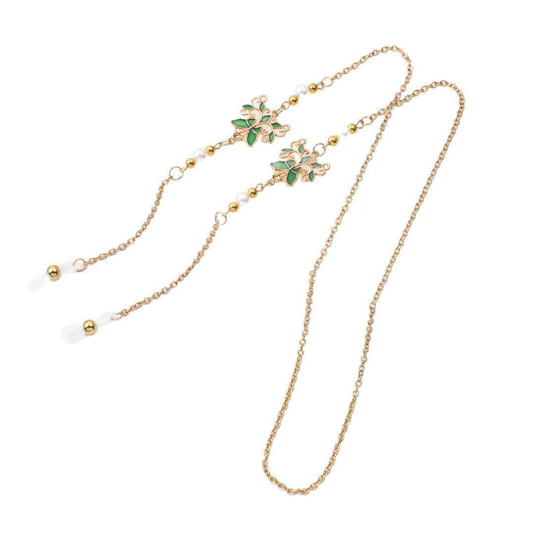 Floral Design Eyewear Chain Bowlift