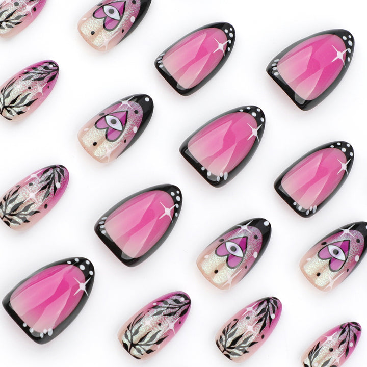 Artful nail art with floral design and glamorous accents Bowlift