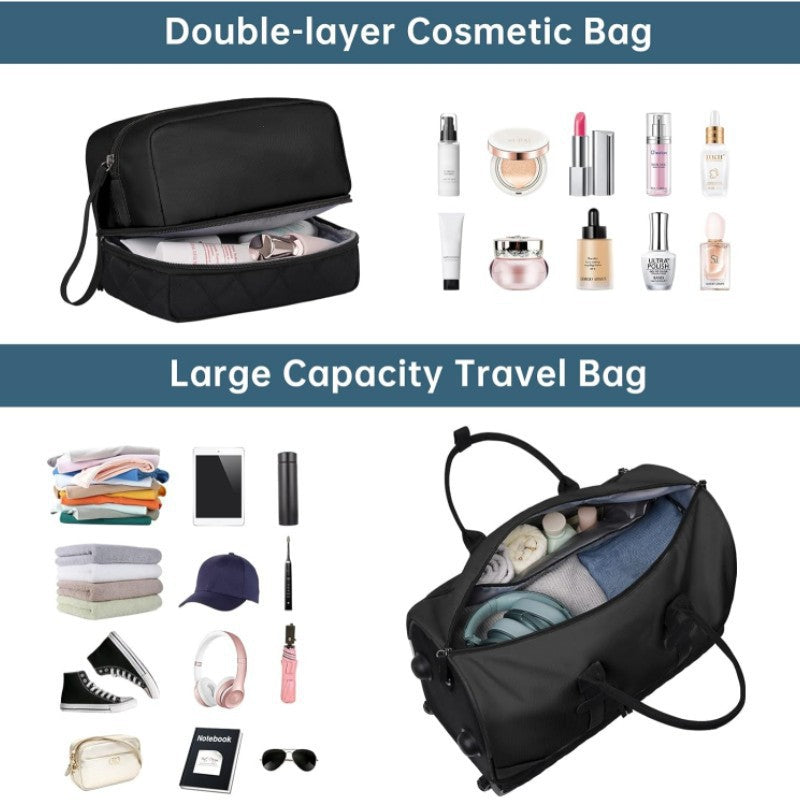 Quilted Rolling Duffle Bag Bowlift