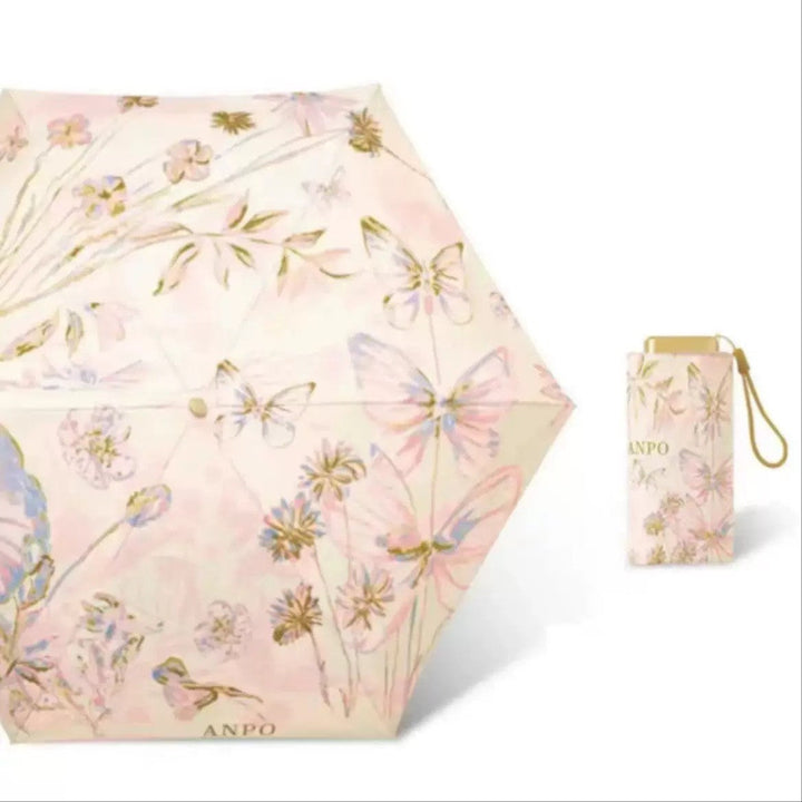 Women's Foldable Umbrella with Practical Carrying Handle Bowlift