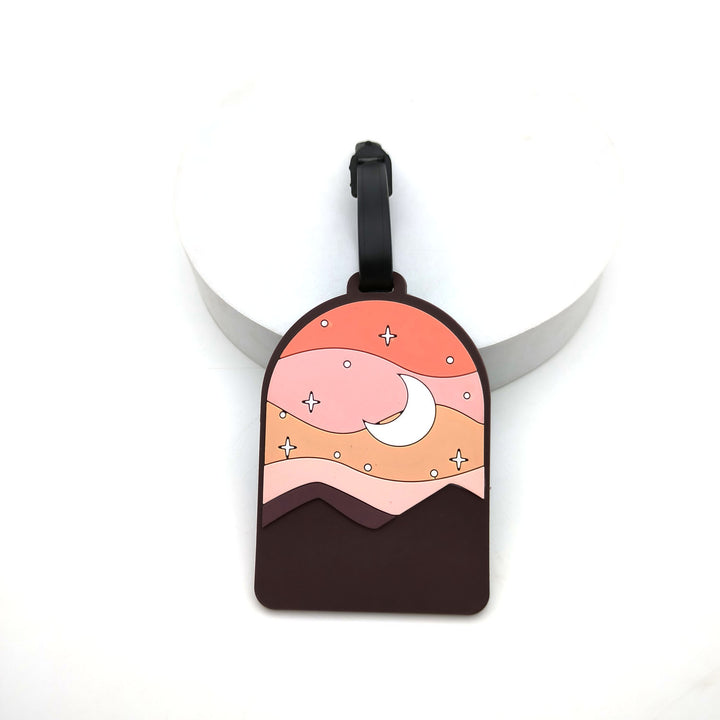 illustrated scenic silicone luggage tag Bowlift