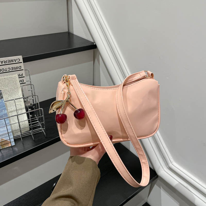 WoGlossy Textured Handheld Crossbody Bag Bowlift