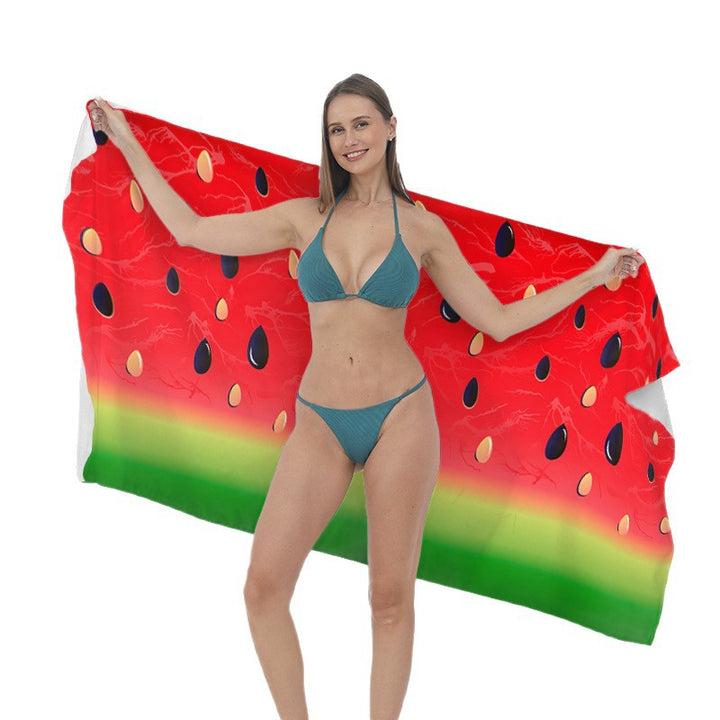 Beach towel with cheerful fruit motif Bowlift