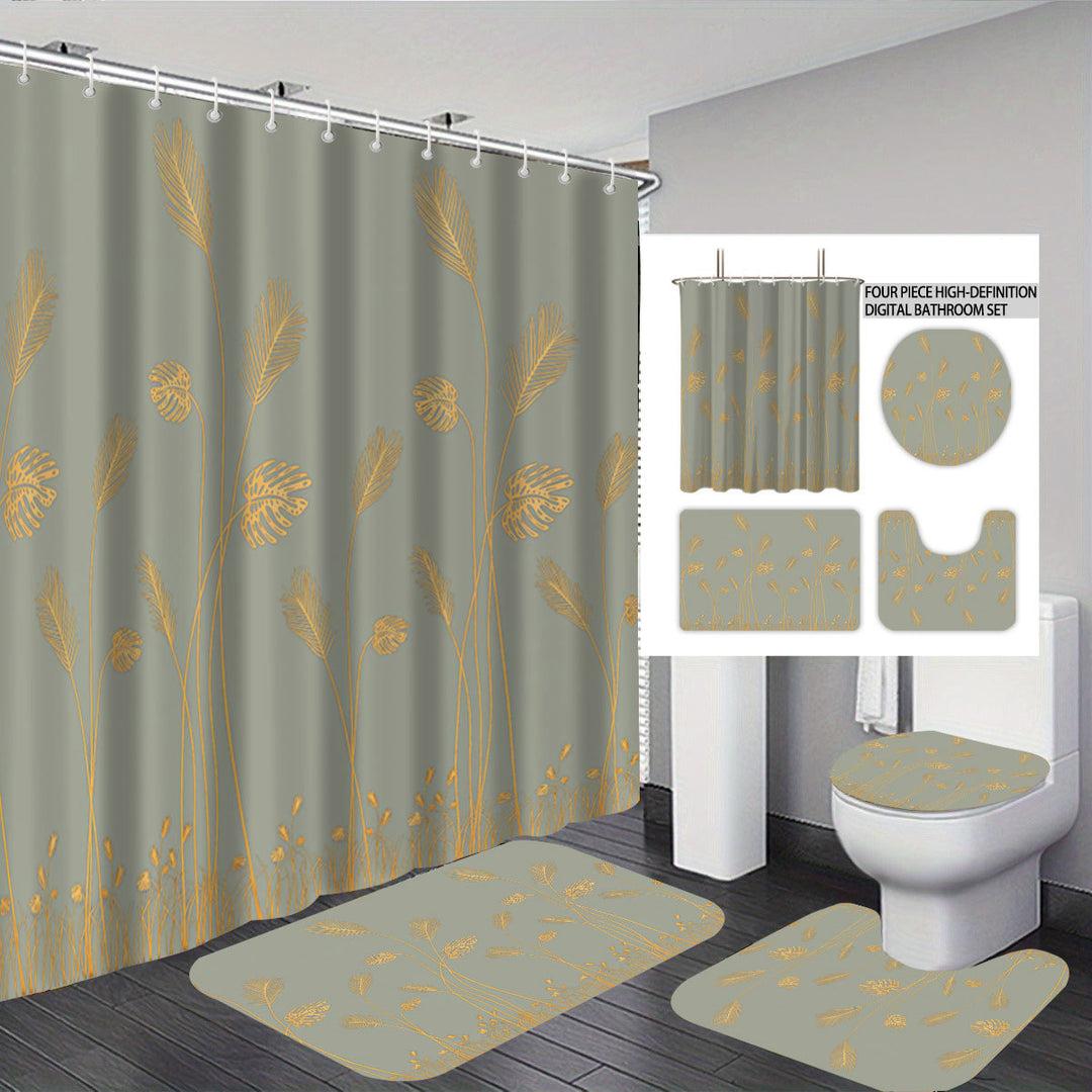 Digital Botanical Bathroom Décor Set Bowlift