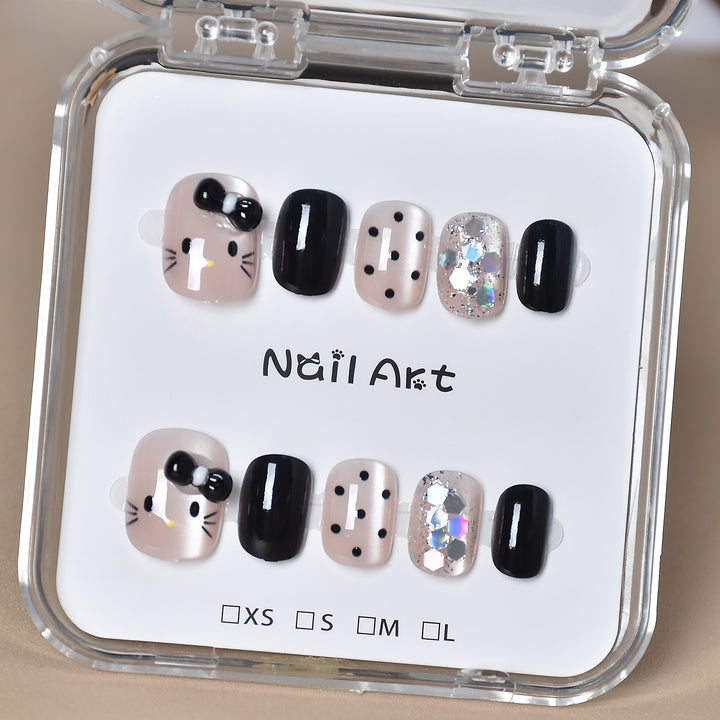 Premium Glamorous Press-On Nail Extensions Bowlift