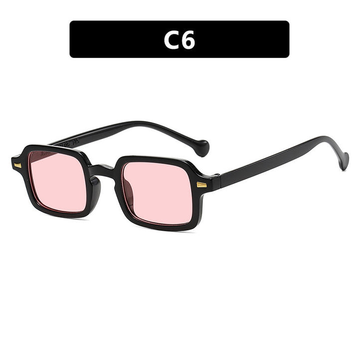 Ladies exclusive square sunglasses with elegant metal frame and UV protection Bowlift