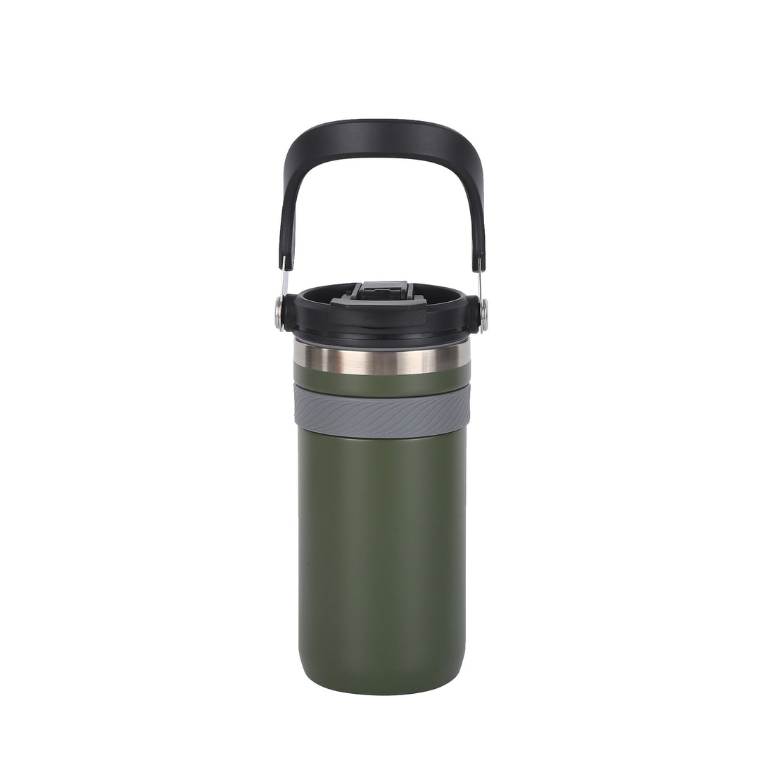 Ladies insulated thermo mug with practical carrying handle Bowlift