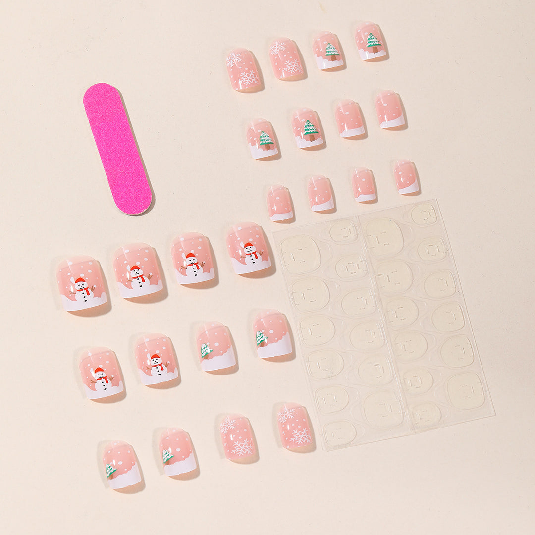 Festive Holiday-Themed Nail Art Bowlift