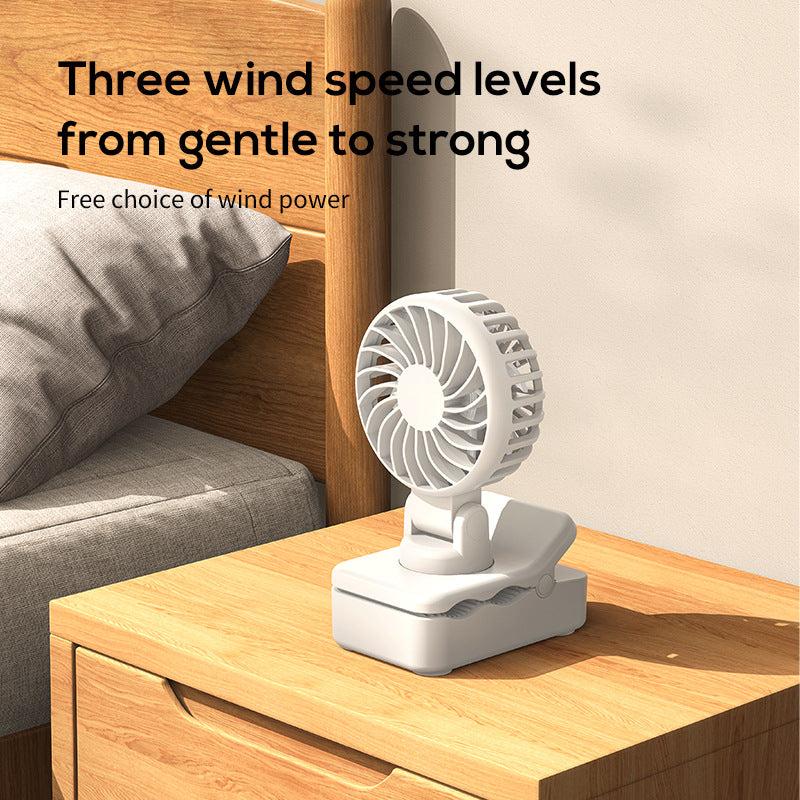 Unisex Portable Rechargeable Clip-On Fan Bowlift