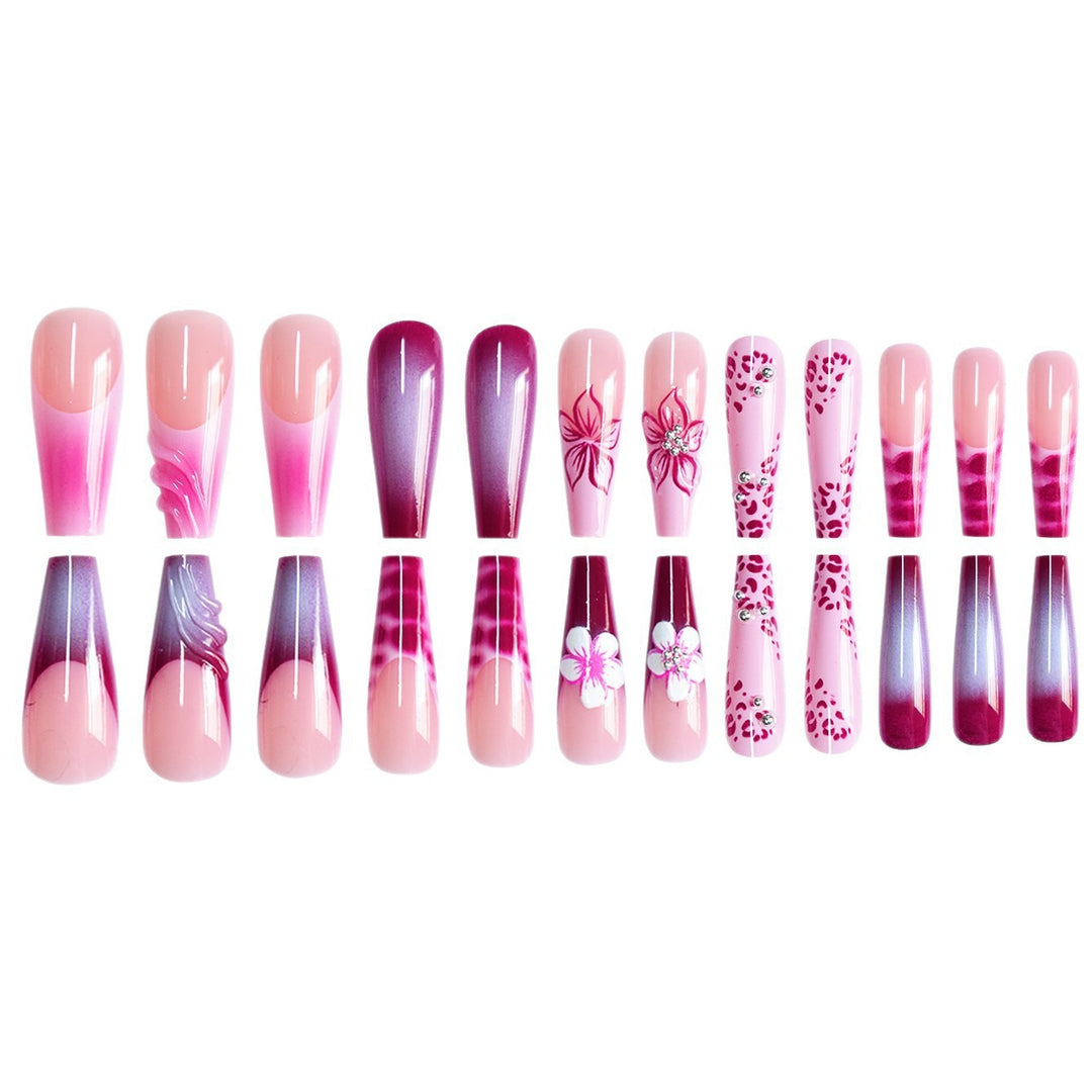 Floral 3D Decorative Press-On Nail Extensions Bowlift