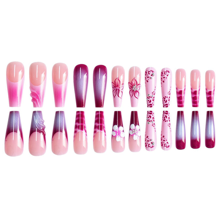 Floral 3D Decorative Press-On Nail Extensions Bowlift
