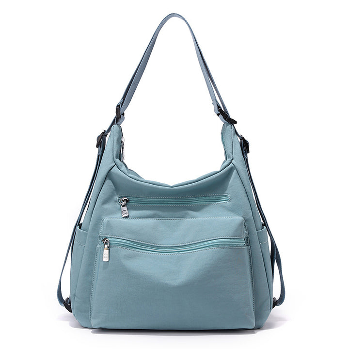 Multi-Zippered Casual Shoulder Bag Bowlift
