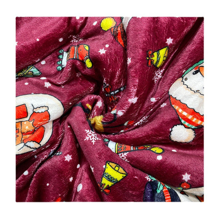 Fun Holiday-Themed Plush Fleece Blanket