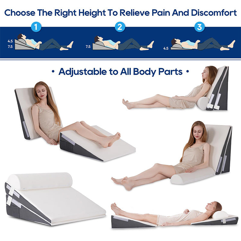 Adjustable Multi-Position Backrest Wedge Pillow