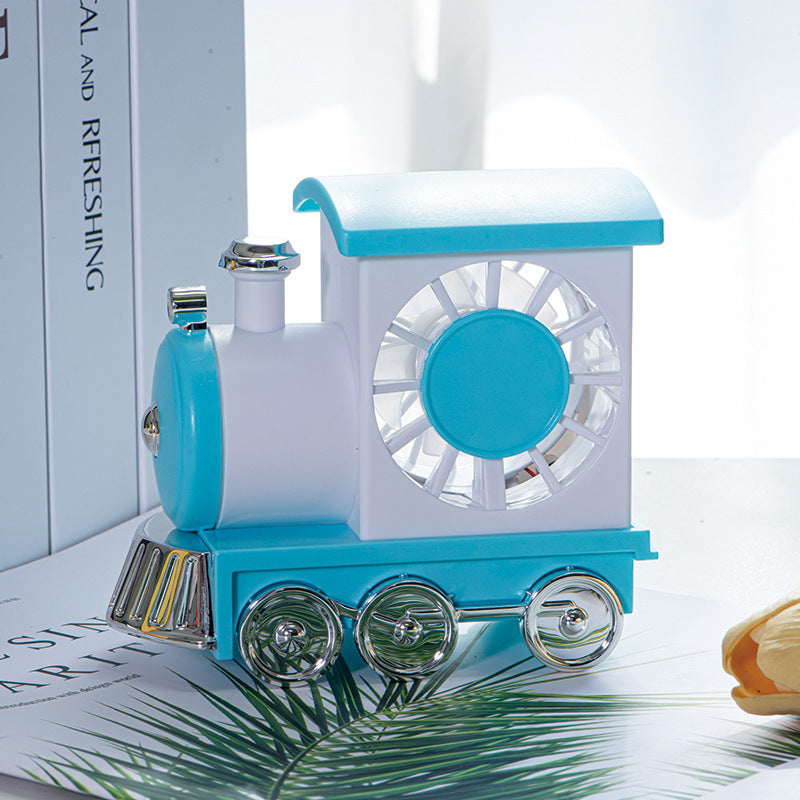 Ladies creative table fan in train design Bowlift
