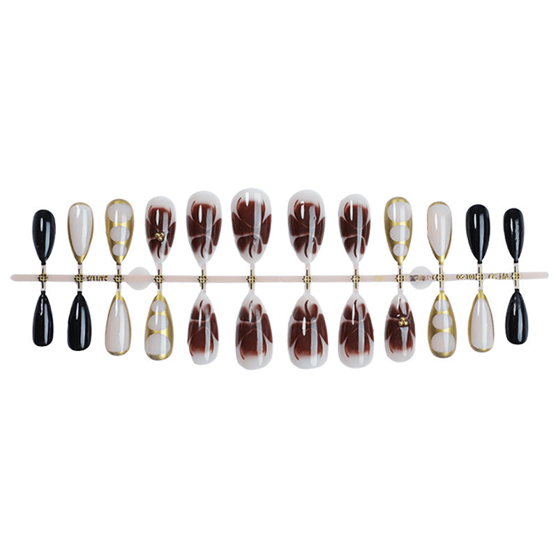 Artistic Press-On Nail Art Set Bowlift