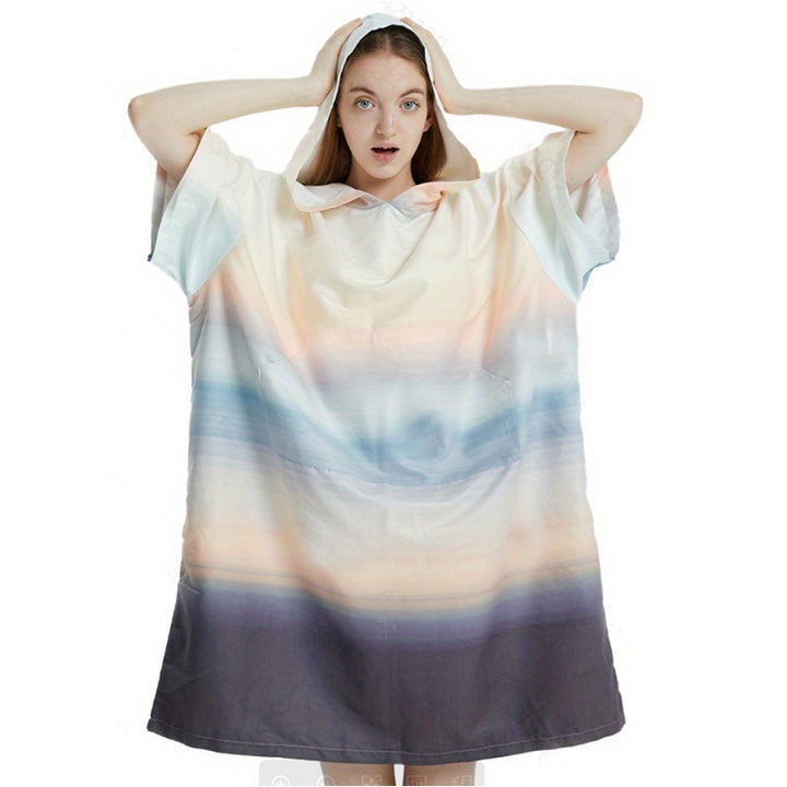 Women colorful bath tunnel with hood Bowlift